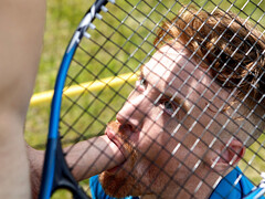 Rough anal on the tennis court for Tim James & Malik Delgaty