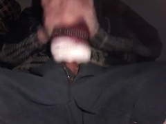Trickling Internal Cumshot in Homemade Fleshlight!