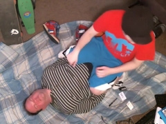 Skater Humiliates His Human Pillow